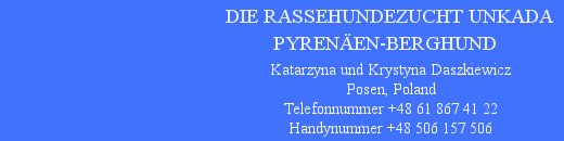 Unkada-amatorska hodowla psw